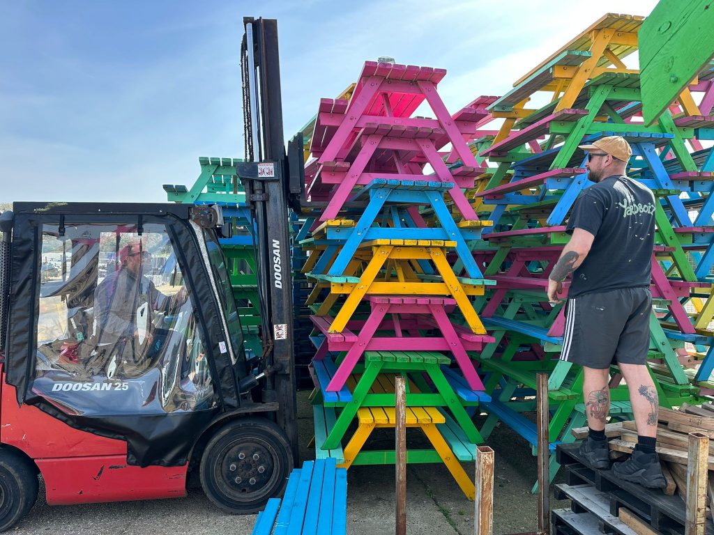 Benches with Victorious Festival and Yardboiz!