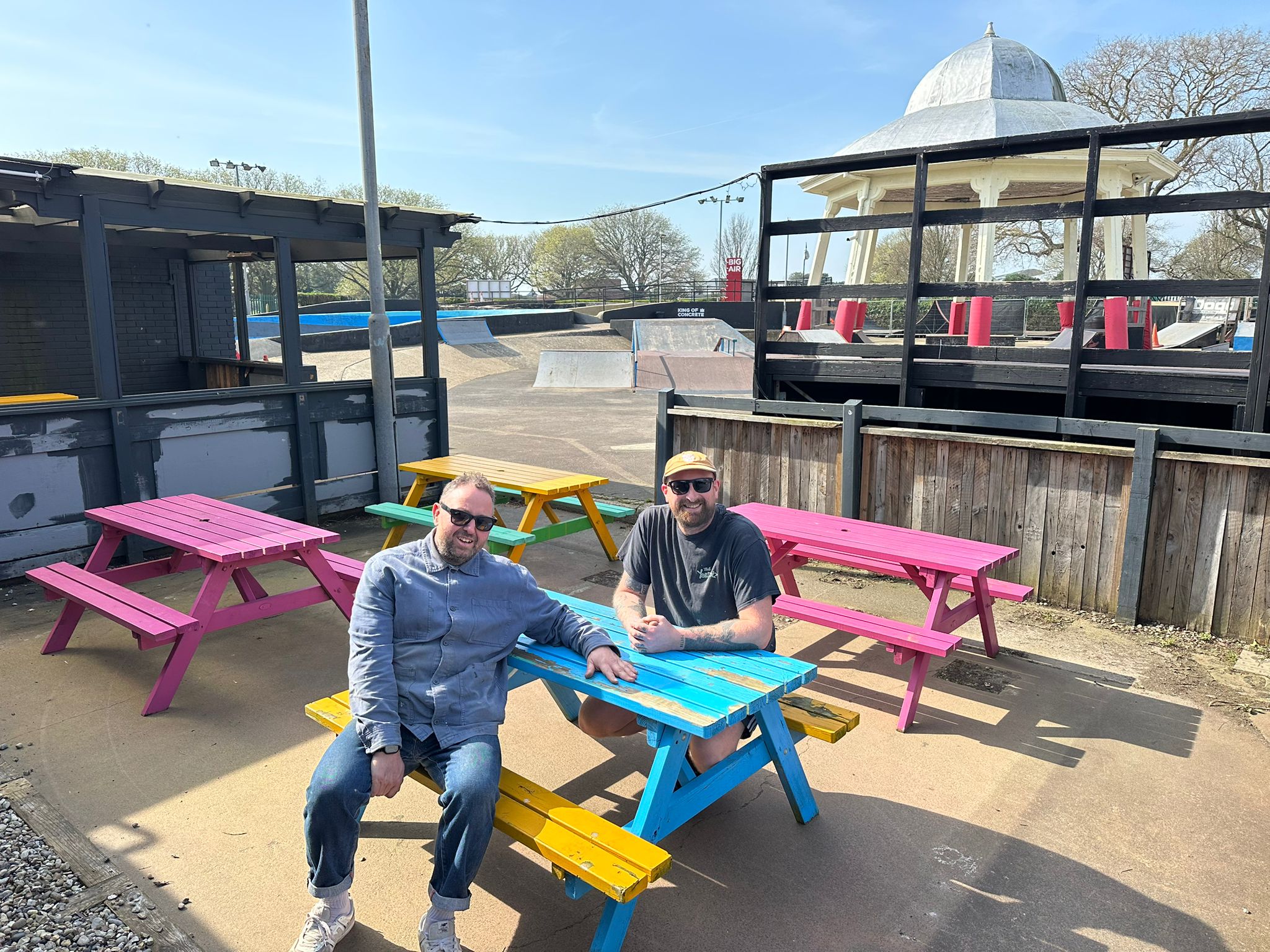 Benches with Victorious Festival and Yardboiz!