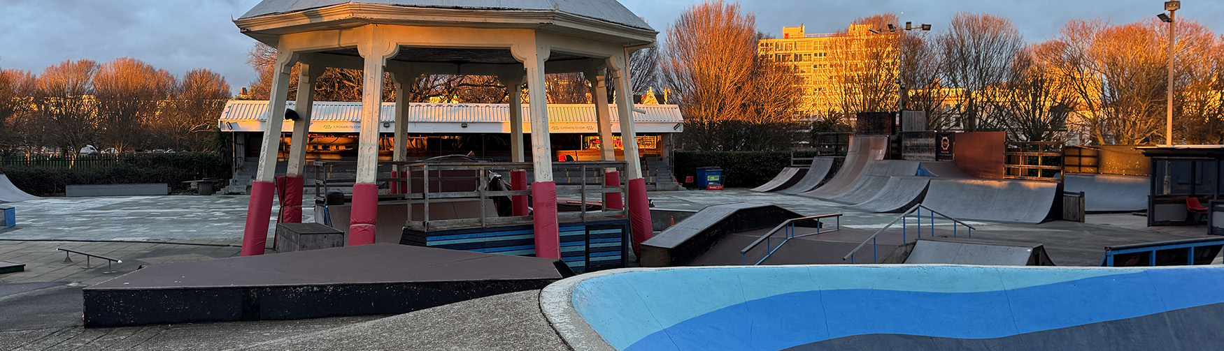 Southsea Skatepark at Sunset