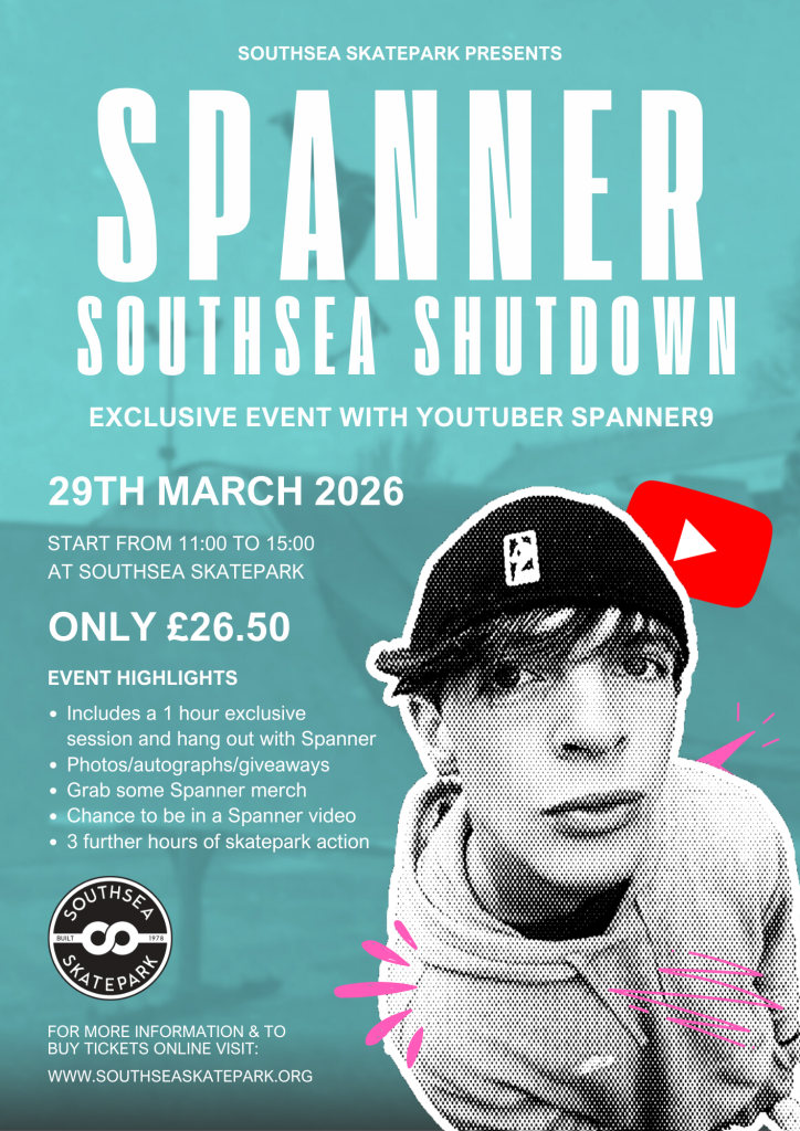 Artwork for the Spanner Southsea Shutdown event