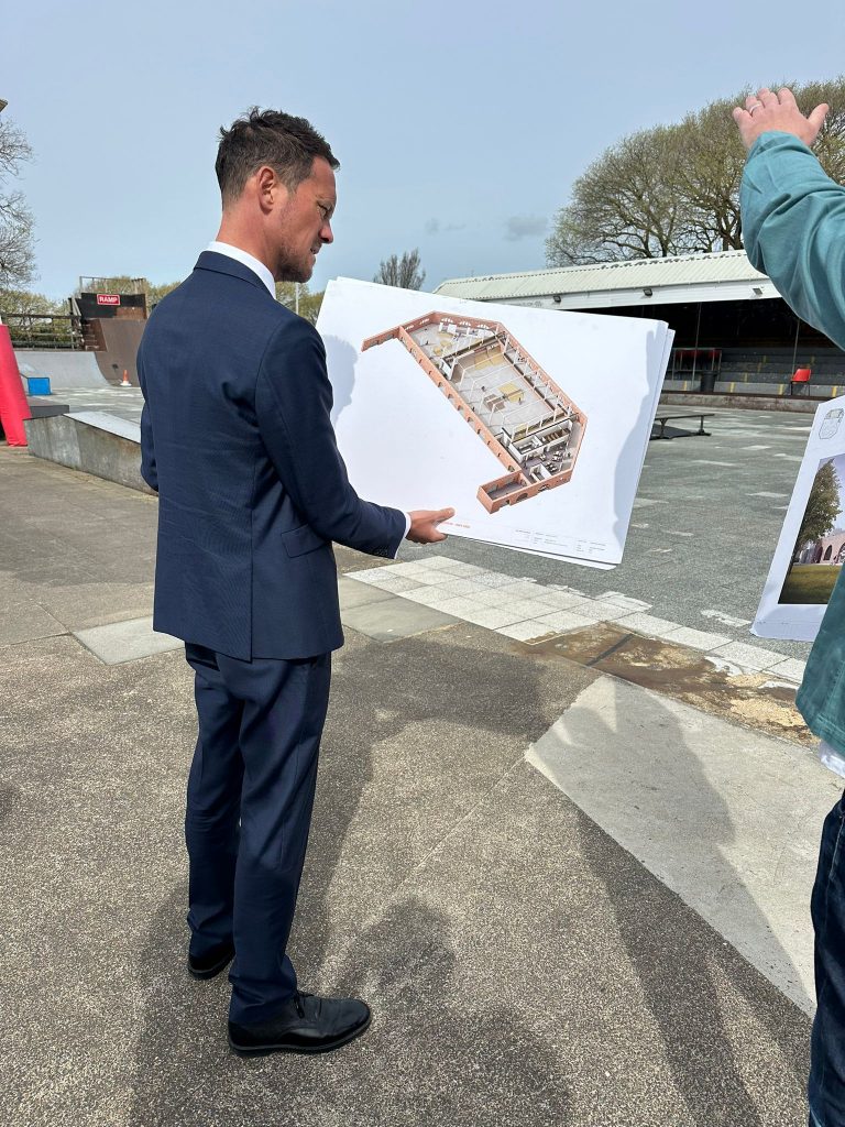 Southsea Skatepark Visit With Stephen Morgan MP